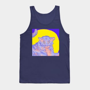 SunsetGhostKitty Tank Top